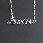Dream Necklace Wire Word J..