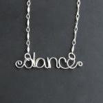 Dance Necklace Wire Word 